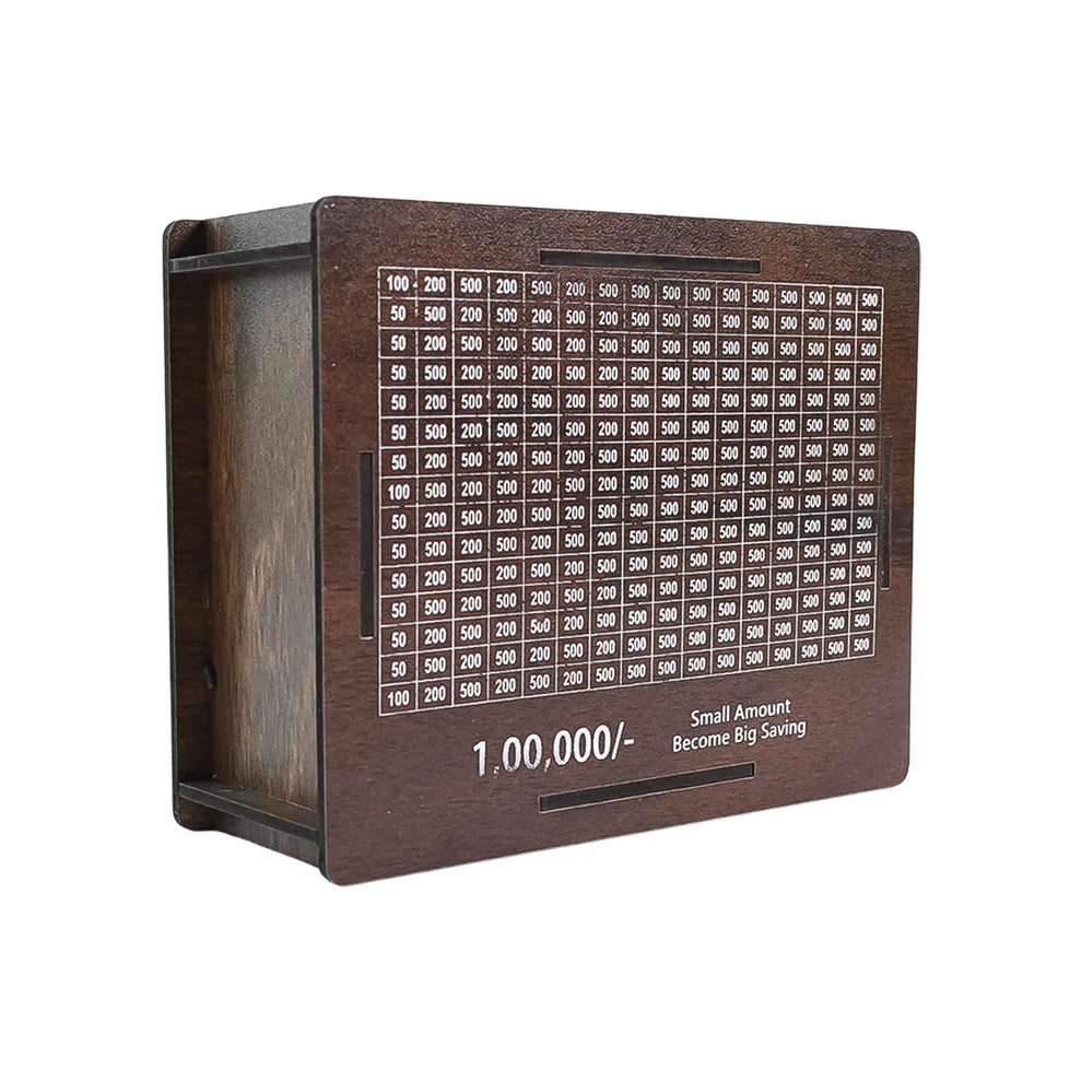 Premium Wooden Money Piggy Bank Saving Box Gullak