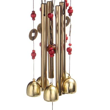 Aluminum Pipe Wind Chime With Brass Metal Bells