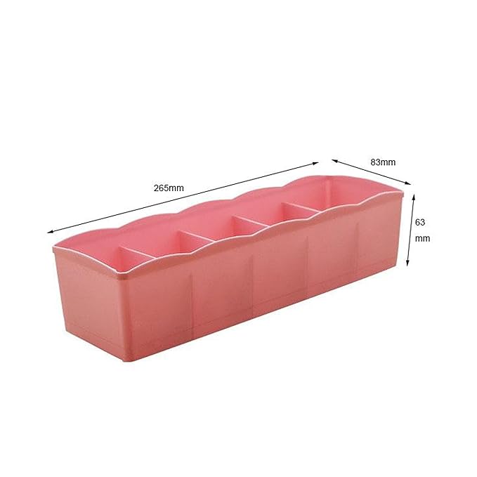 Fabric Storage Boxes for Socks, Underwear & Accessories - Pack of 2