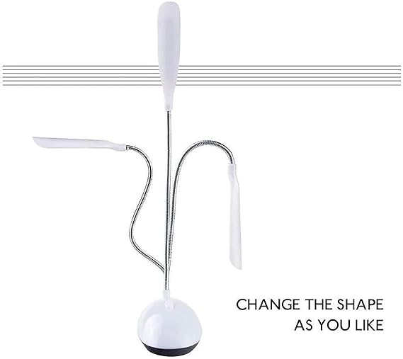 LED Desk Lamp with Swing Arm Study Table Light Battery Operated