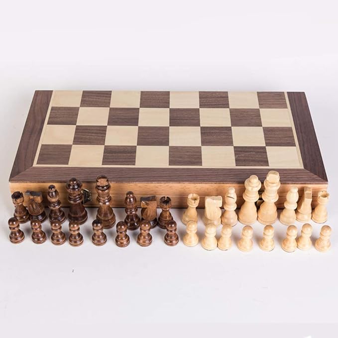 Foldable Magnetic Handcrafted Wooden Chess Board Set