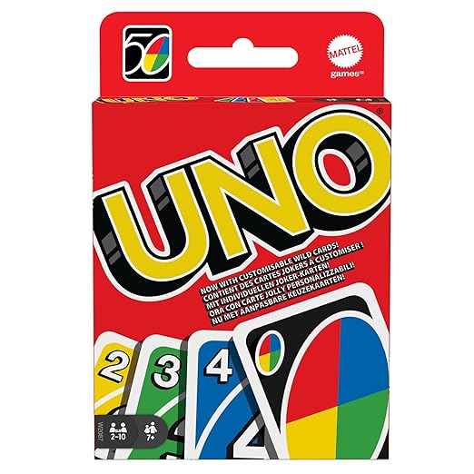 UNO Wild Shuffle Card Game With 3 Custom Rule Cards