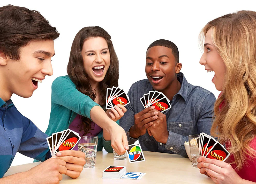 UNO Wild Shuffle Card Game With 3 Custom Rule Cards